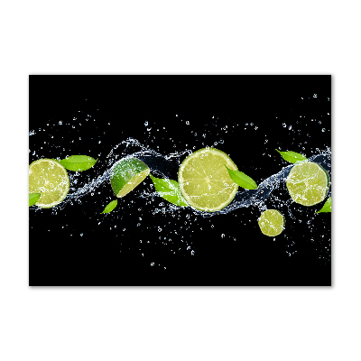 Quadro su vetro acrilico Calce e acqua