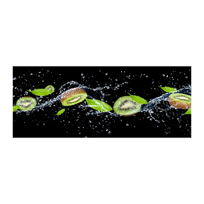 Quadro in vetro acrilico Kiwi e acqua