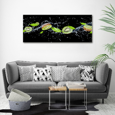 Quadro in vetro acrilico Kiwi e acqua