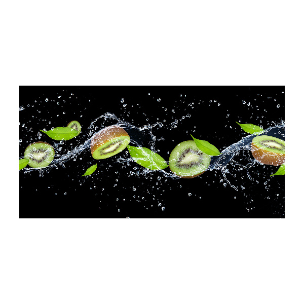 Quadro in vetro acrilico Kiwi e acqua