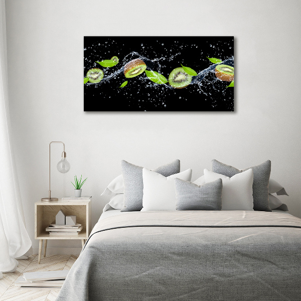 Quadro in vetro acrilico Kiwi e acqua