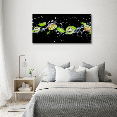 Quadro in vetro acrilico Kiwi e acqua