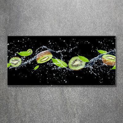 Quadro in vetro acrilico Kiwi e acqua