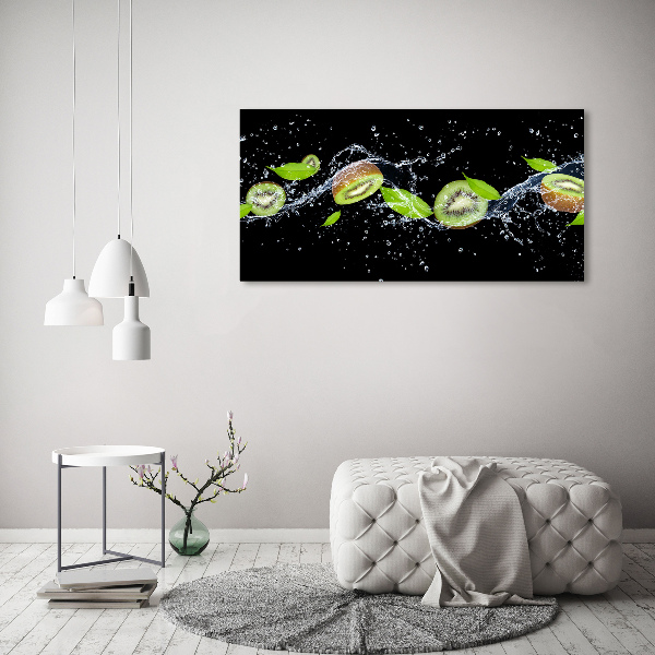 Quadro in vetro acrilico Kiwi e acqua