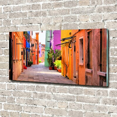 Quadro su vetro acrilico Strade colorate