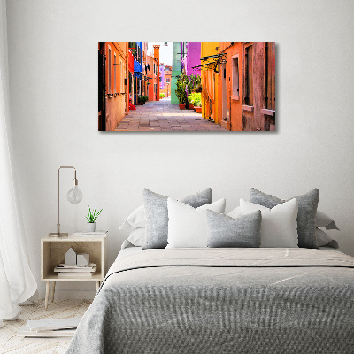 Quadro su vetro acrilico Strade colorate