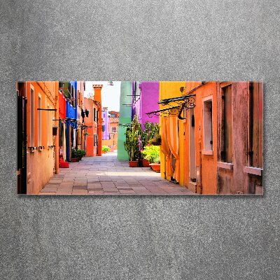Quadro su vetro acrilico Strade colorate