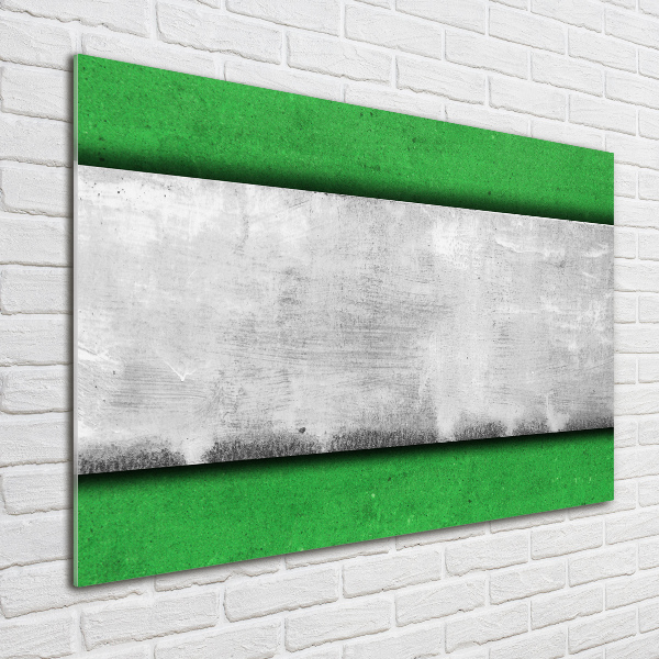 Quadro su vetro acrilico Parete verde