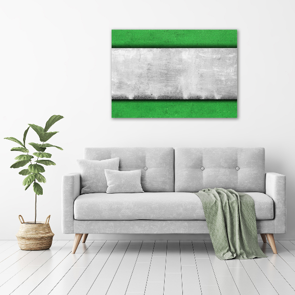Quadro su vetro acrilico Parete verde