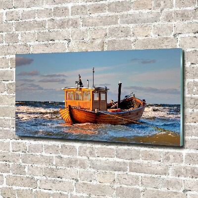 Quadro su vetro acrilico Barca da pesca