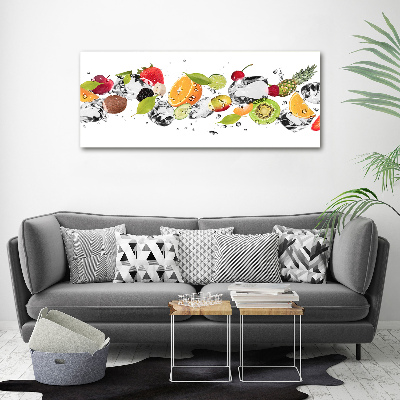 Quadro vetro acrilico Frutta e acqua