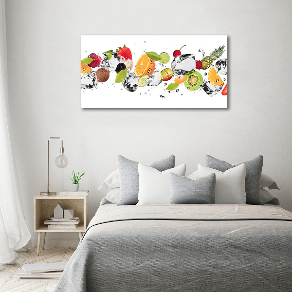 Quadro vetro acrilico Frutta e acqua