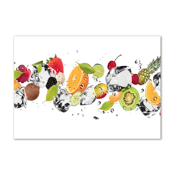 Quadro vetro acrilico Frutta e acqua
