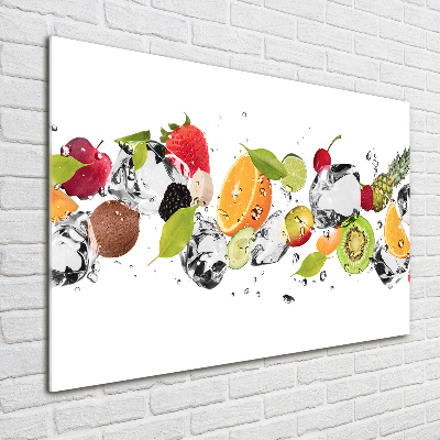 Quadro vetro acrilico Frutta e acqua