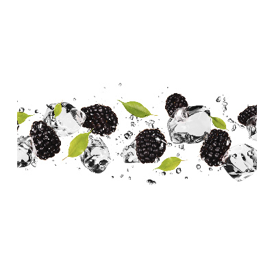 Quadro su vetro acrilico Ciliegie e acqua