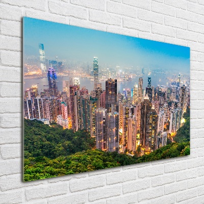 Quadro su vetro acrilico Hong Kong