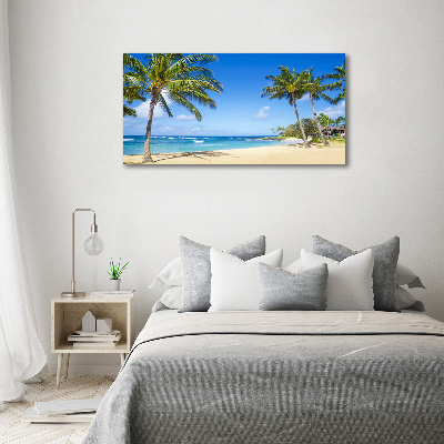 Quadro in vetro acrilico Spiaggia tropicale