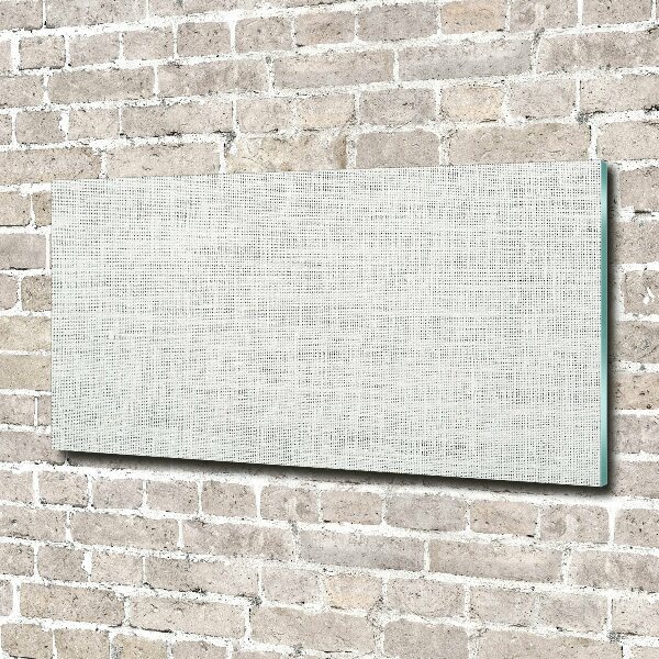 Quadro vetro acrilico Tela di lino bianca