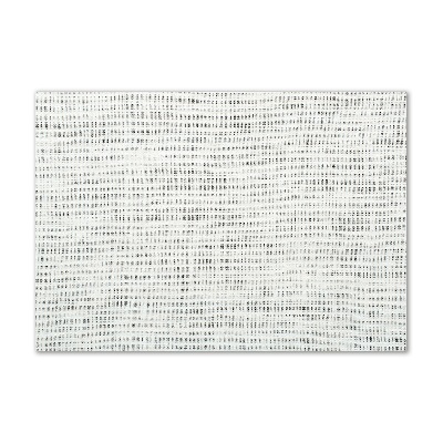 Quadro vetro acrilico Tela di lino bianca