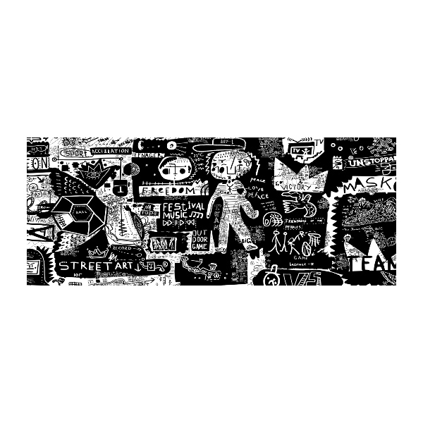 Quadro su vetro acrilico Graffiti