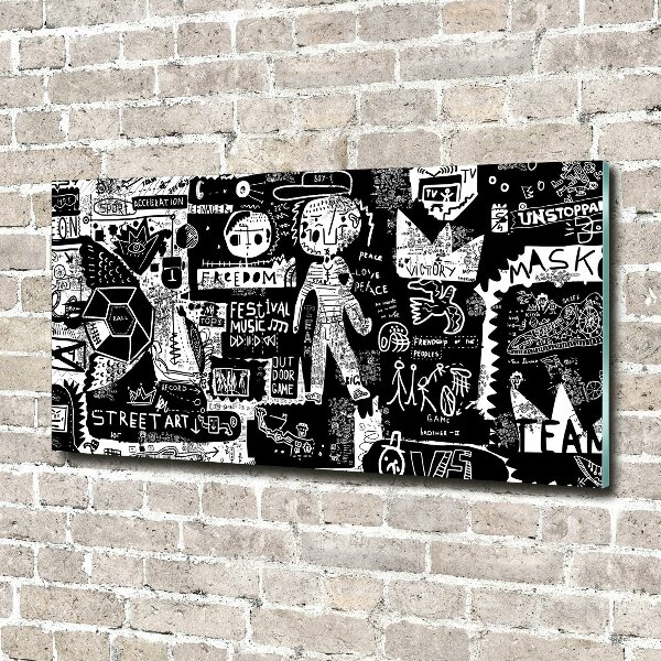 Quadro su vetro acrilico Graffiti