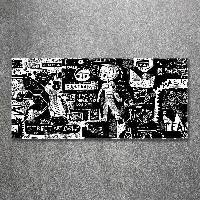 Quadro su vetro acrilico Graffiti