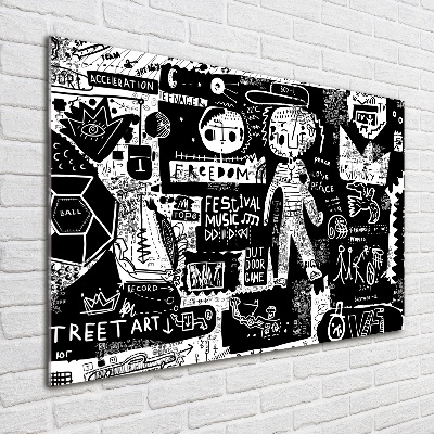 Quadro su vetro acrilico Graffiti