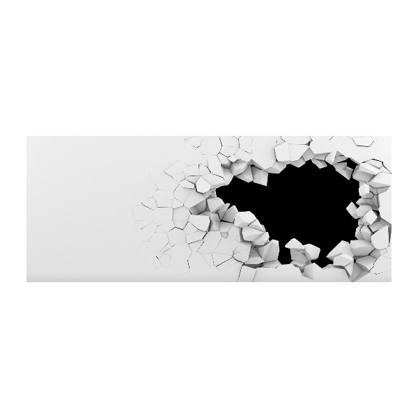 Quadro su vetro acrilico Buchi nel muro