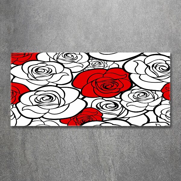 Quadro vetro acrilico Rose