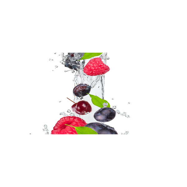 Quadro vetro acrilico Frutta e acqua