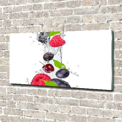 Quadro vetro acrilico Frutta e acqua