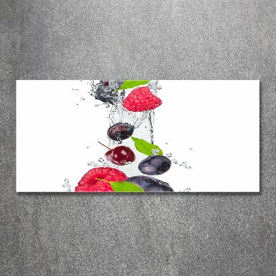 Quadro vetro acrilico Frutta e acqua