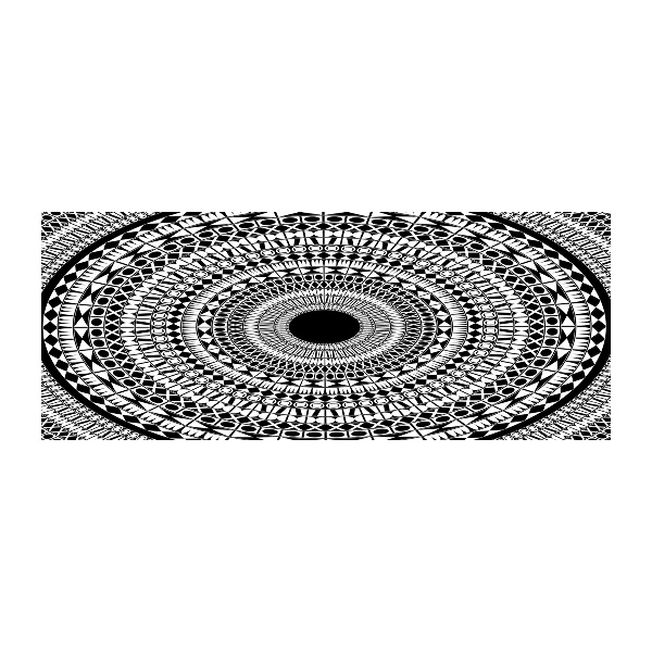 Quadro vetro acrilico Ornamenti circolari