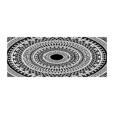 Quadro vetro acrilico Ornamenti circolari