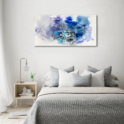 Quadro su vetro acrilico Fiori astratti