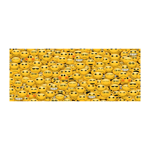 Quadro in vetro acrilico Emoticon