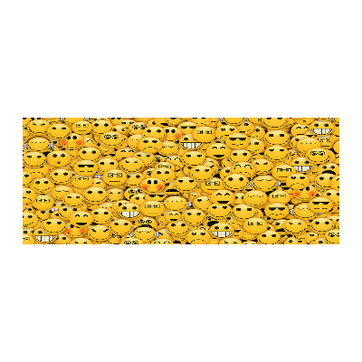 Quadro in vetro acrilico Emoticon