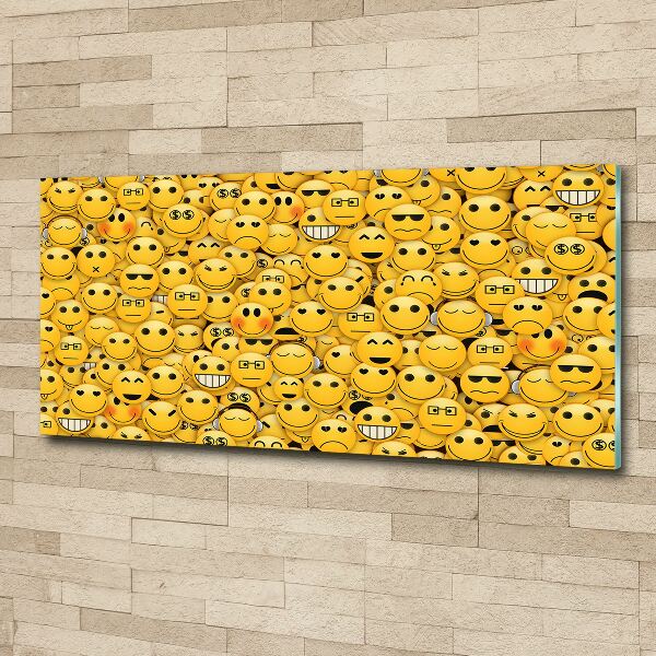 Quadro in vetro acrilico Emoticon