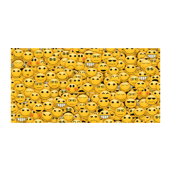 Quadro in vetro acrilico Emoticon