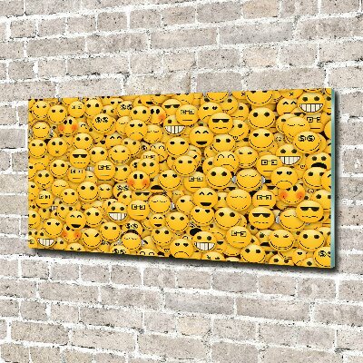 Quadro in vetro acrilico Emoticon