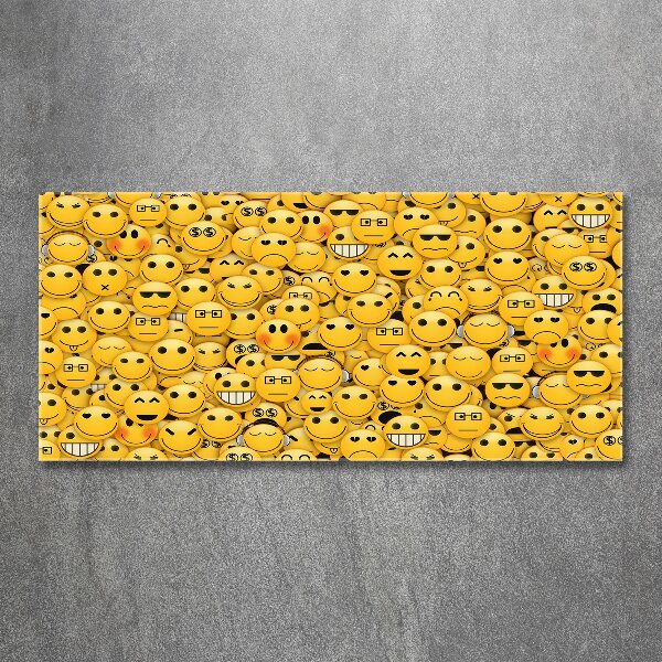 Quadro in vetro acrilico Emoticon