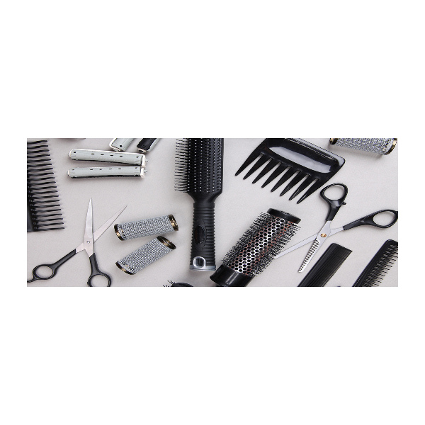 Quadro su vetro acrilico Strumenti da parrucchiere