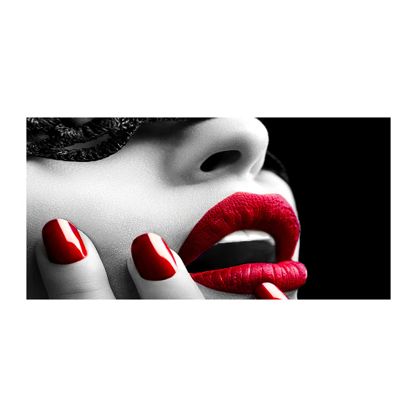 Quadro in vetro acrilico Maschera di pizzo