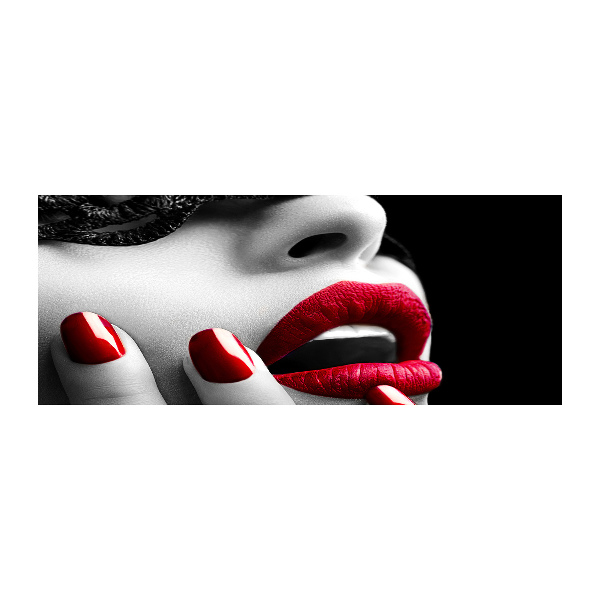 Quadro in vetro acrilico Maschera di pizzo