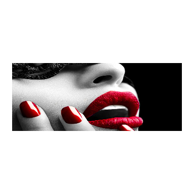 Quadro in vetro acrilico Maschera di pizzo