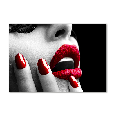 Quadro in vetro acrilico Maschera di pizzo