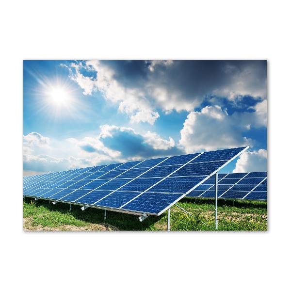 Quadro in vetro acrilico Batterie solari