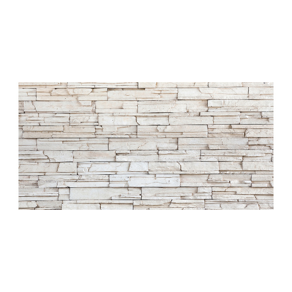 Quadro vetro acrilico Muro di pietra bianca