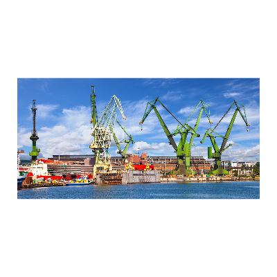 Quadro in vetro acrilico Cantiere navale di Danzica