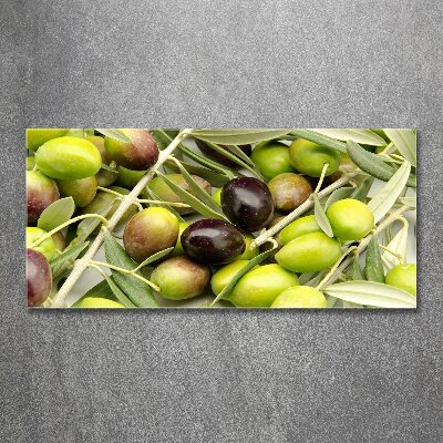 Quadro in vetro acrilico Olive fresche